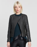 Fulton Leather Jacket - Slate