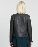 Fulton Leather Jacket - Slate