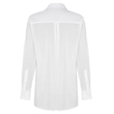 Cascading Meadow Silk Shirt - Chalk White