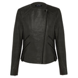 Fulton Leather Jacket - Slate