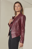 Maddox Bomber Italian lambskin leather jacket