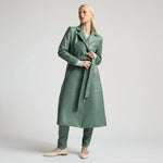 Amelia Trench Coat - Sage