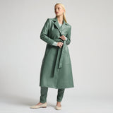 Amelia Trench Coat - Sage