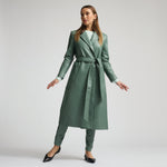 Amelia Trench Coat - Sage