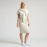 Scarlett Leather Skirt - Milk