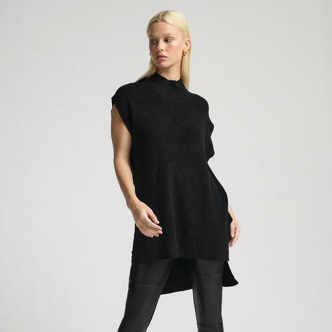 Blake Knit Tunic - Jet Black
