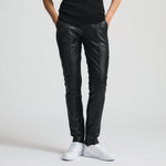 Fergie Leather Jogger Pant - Jet Black