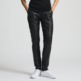 Fergie Leather Jogger Pant - Jet Black
