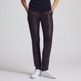 Fergie Leather Jogger Pant - Espresso