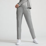 Frankie Leather Jogger Pant - Earl Grey