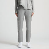 Frankie Leather Jogger Pant - Earl Grey