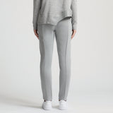 Frankie Leather Jogger Pant - Earl Grey