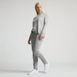Frankie Leather Jogger Pant - Earl Grey