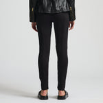 Frankie Leather Jogger Pant - Jet Black