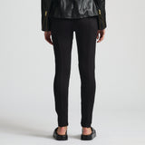 Frankie Leather Jogger Pant - Jet Black