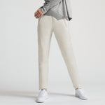 Frankie Leather Jogger Pant - Milk