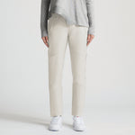 Frankie Leather Jogger Pant - Milk
