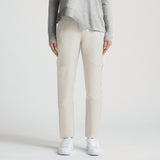 Frankie Leather Jogger Pant - Milk
