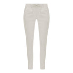 Frankie Leather Jogger Pant - Milk