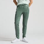 Frankie Leather Jogger Pant - Sage
