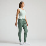Frankie Leather Jogger Pant - Sage
