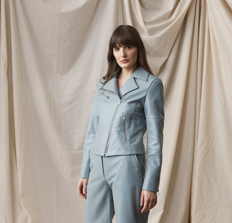 Ari Biker Jacket - Cloud