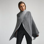 Molly Ribbed Knit Wrap - Monochrome