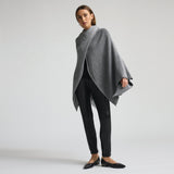 Molly Ribbed Knit Wrap - Monochrome