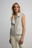 Elinor Leather Vest - Mink