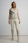 Elinor Leather Vest - Mink