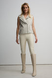 Elinor Leather Vest - Mink