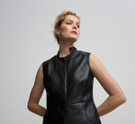Eloise Three Quarter Vest - Jet Black