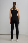 Frankie Leather Jogger Pant - Jet Black