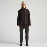 Reagan Leather Jogger - Espresso