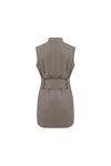 Eloise Three Quarter Vest - Chinchilla