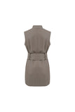 Eloise Three Quarter Vest - Chinchilla