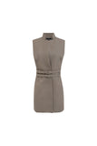 Eloise Three Quarter Vest - Chinchilla