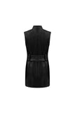 Eloise Three Quarter Vest - Jet Black