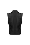 Elinor Leather Vest - Jet Black