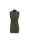 Eloise Three Quarter Vest - Olive