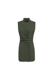 Eloise Three Quarter Vest - Olive