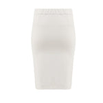 Scarlett Leather Skirt - Milk