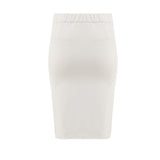 Scarlett Leather Skirt - Milk