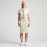 Scarlett Leather Skirt - Milk