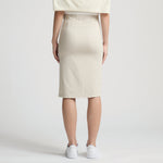 Scarlett Leather Skirt - Milk