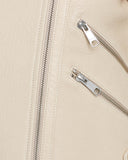 Fulton Leather Jacket - Almond