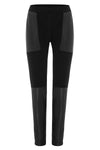 Eddie ladies fitted pant with leather trims - front view