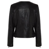 Fulton Leather Jacket - Jet Black