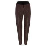 Frankie Leather Jogger Pant - Mulberry
