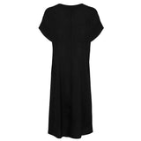 Victoria Silk Dress - Jet Black